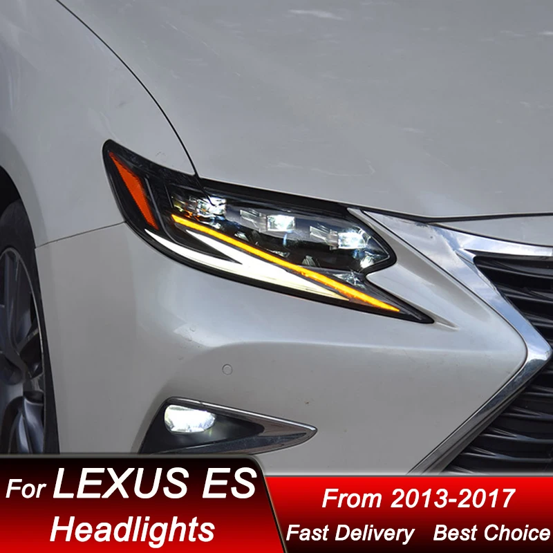 

Car led Headlights For Lexus ES ES350 ES200 13-17 full LED new style Headlamp Assembly Upgrade Projector Lens Accessories Kit