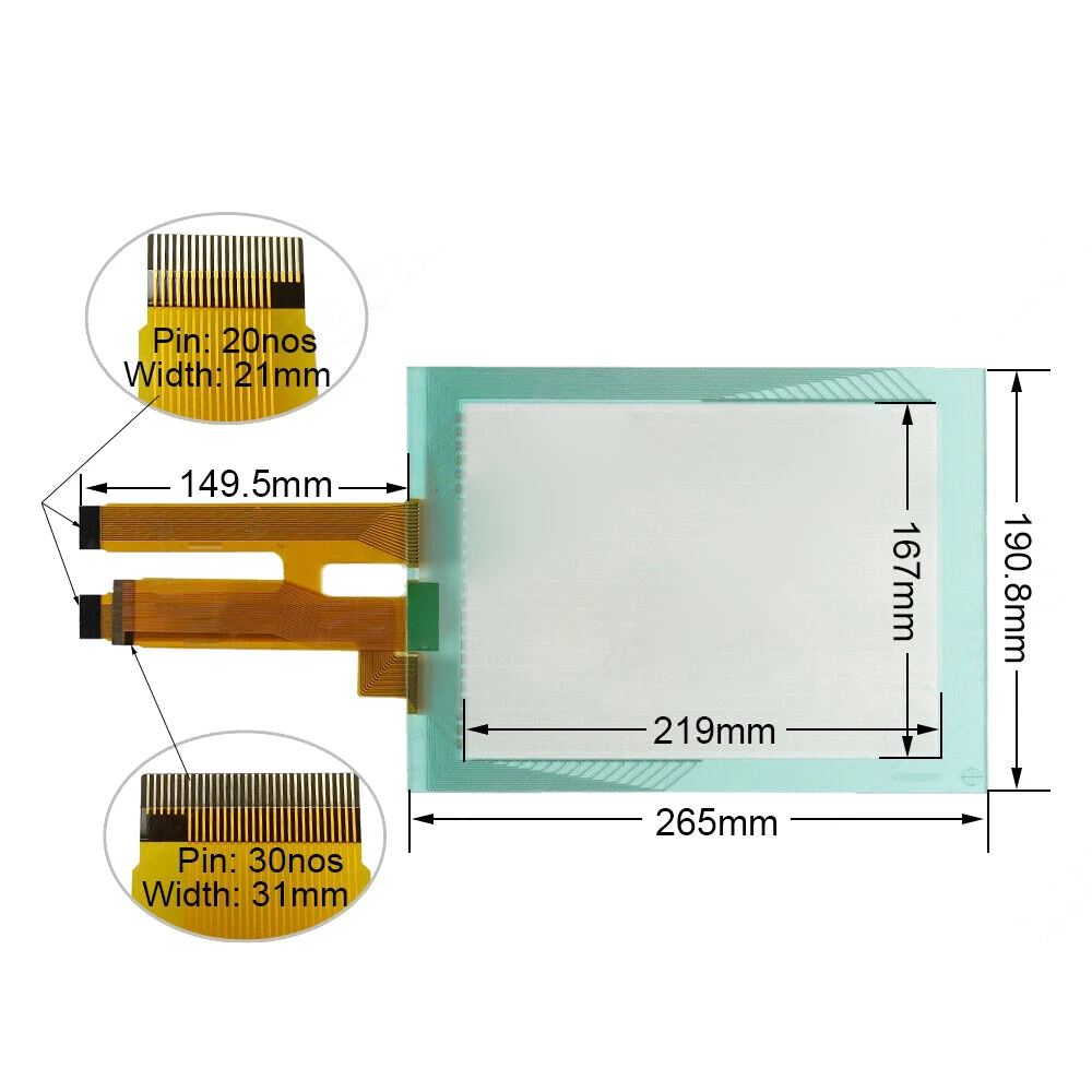 New for QPICTDE0000 Glass Panel Touch Screen