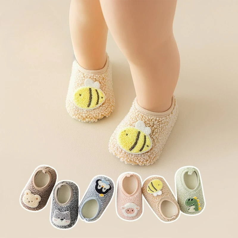 

2026 New Warm Soft-soled Floor Shoes Autumn Thick Non-slip Toddler Shoes