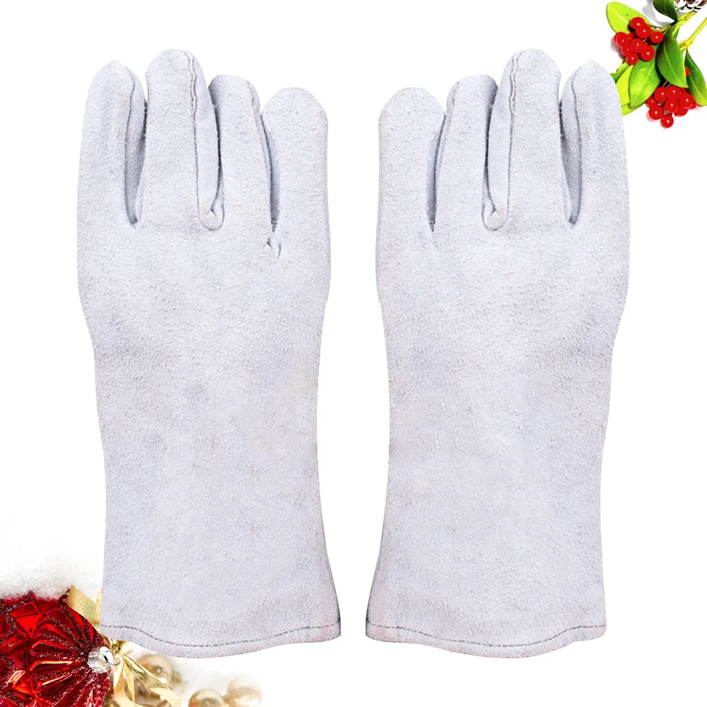 

1Pair Welding Gloves Wear-Resistant Insulation for General Use DIY Construction Home Improvement Dark Grey Welding Gloves