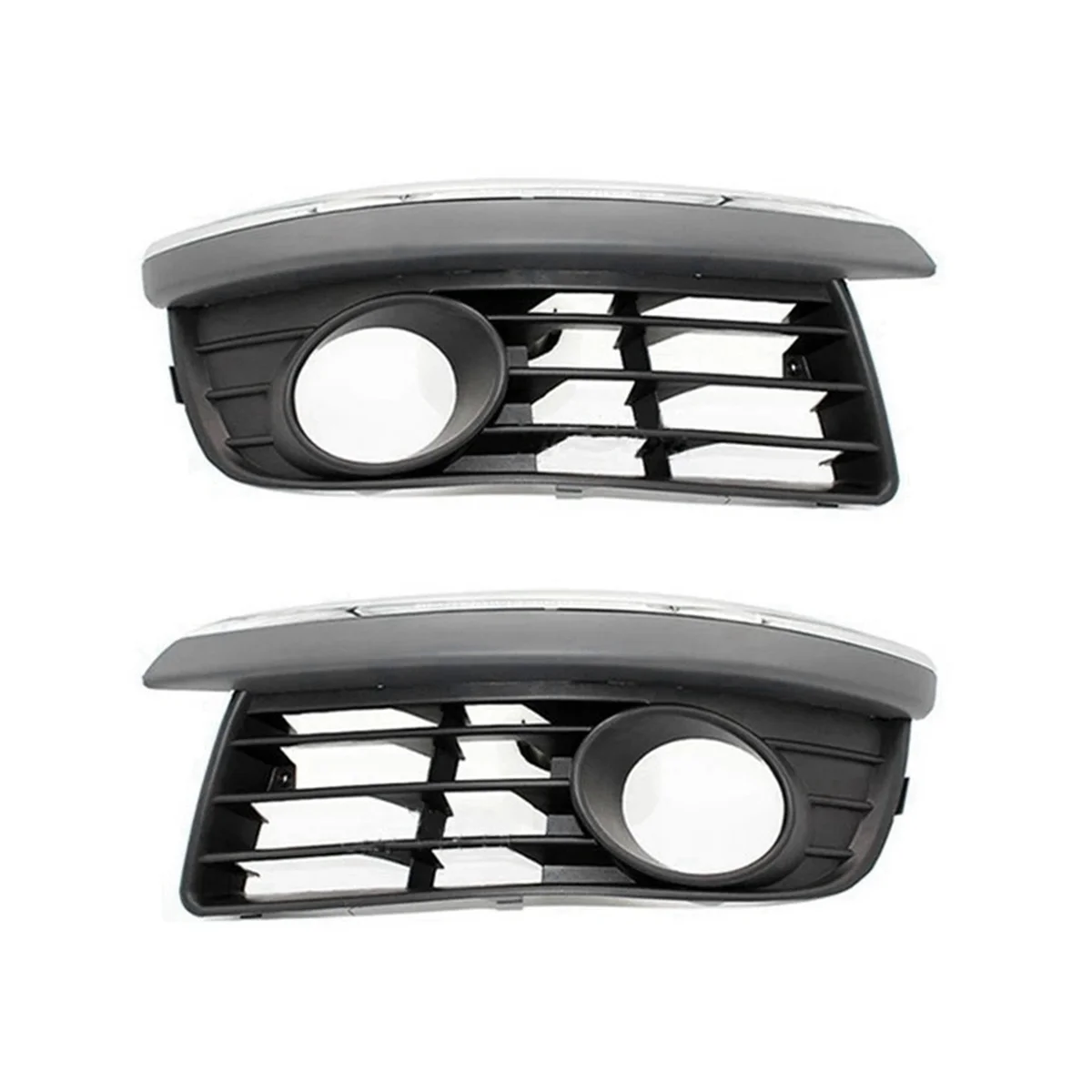 Bumper Fog Light Chrome Grille Fog Light Cover Fog Light Grille Car for VW Jetta V MK5 1K0853665A 1K0853666A