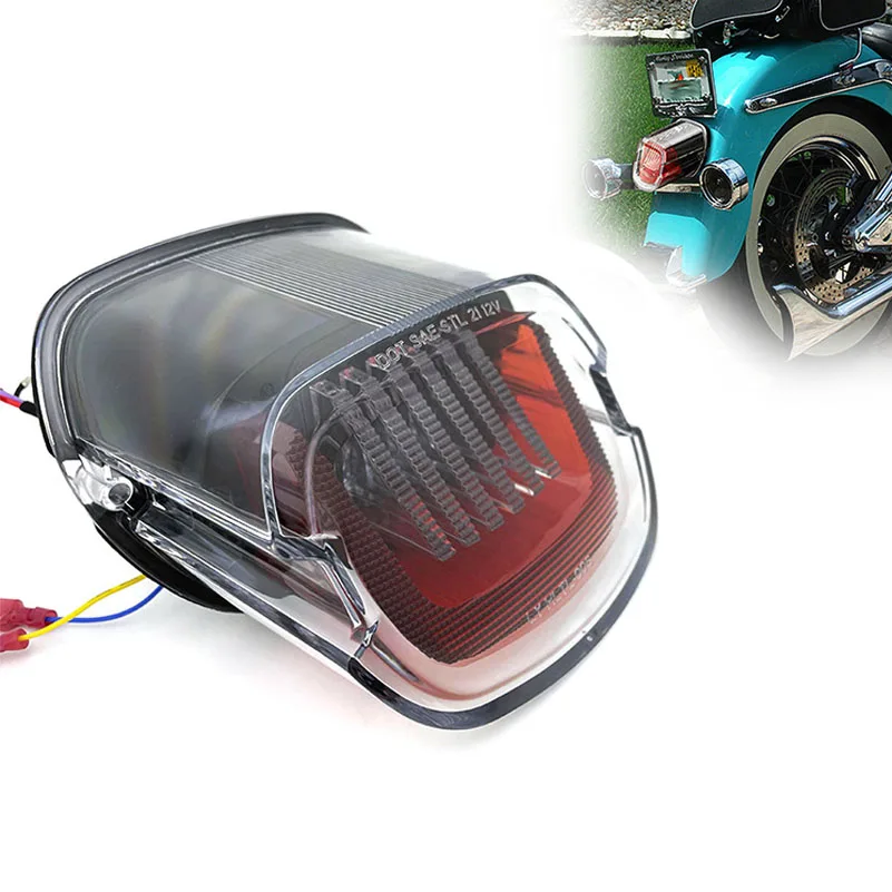 

LED Brake Tail Light for Harley Street Bob FXDB Road Glide FLTRU FLTR FLHR Brake Runing Tail Light LED Hover Taillight