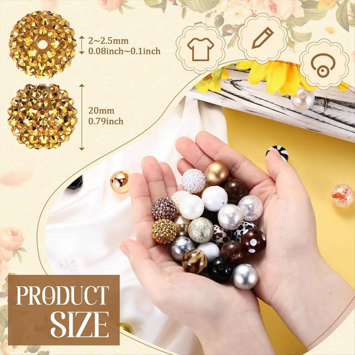 

【ABODE】100 шт. 20 мм бусины для ручек, бусины со стразами для ручек, брелки из бисера, ручка для рукоделия, принадлежности для изготовления ювелирных изделий