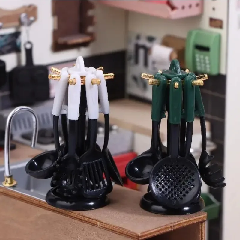 

The New Doll House Simulation Mini Kitchen Vertical Spatula Set High-quality Fashion Miniature Scene Decoration