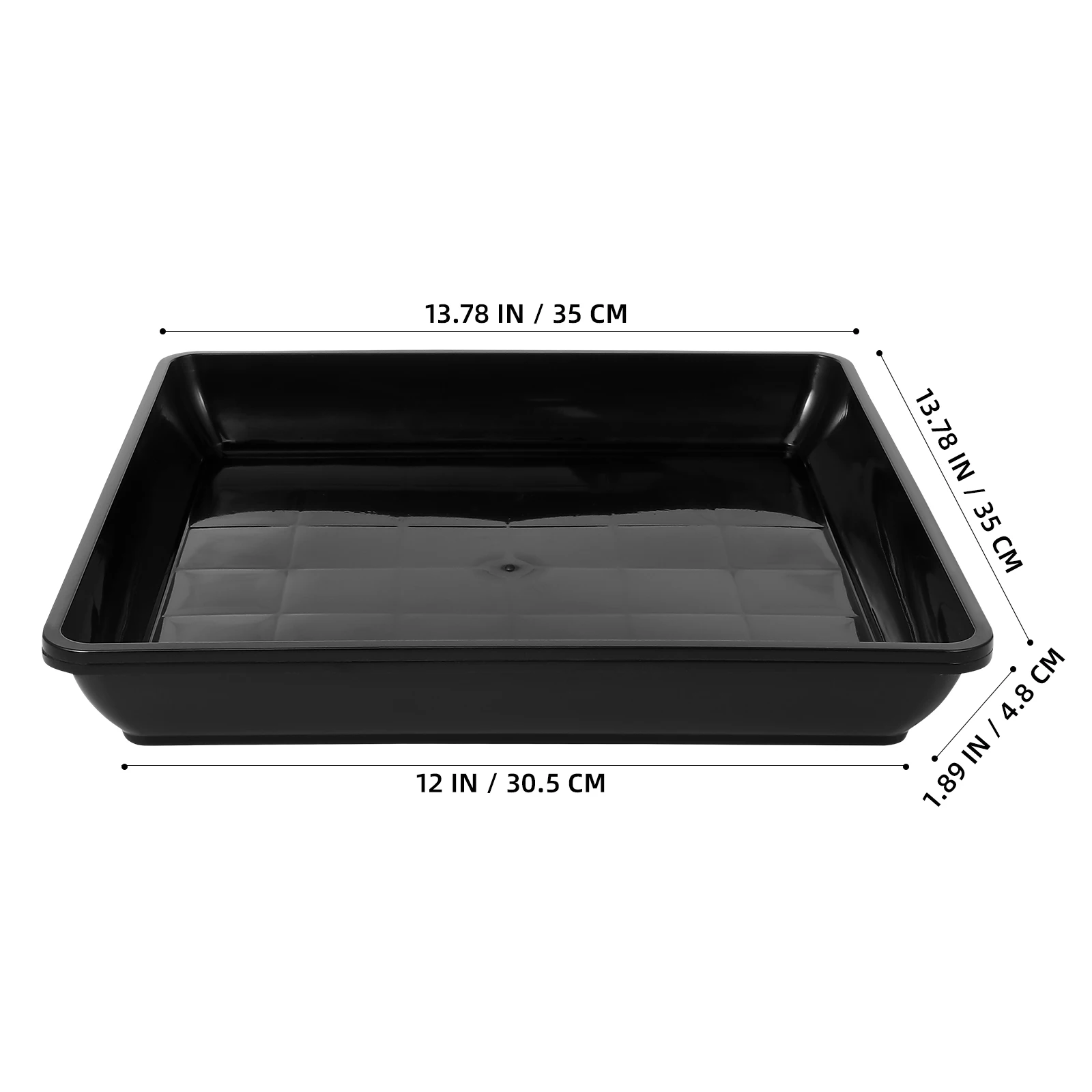 2pcs Square Flowerpot Saucer Plant Trays Plastic Holder Drip PP Plate Balcony Outdoor Multi-color Cactus Planter Base Waterproof