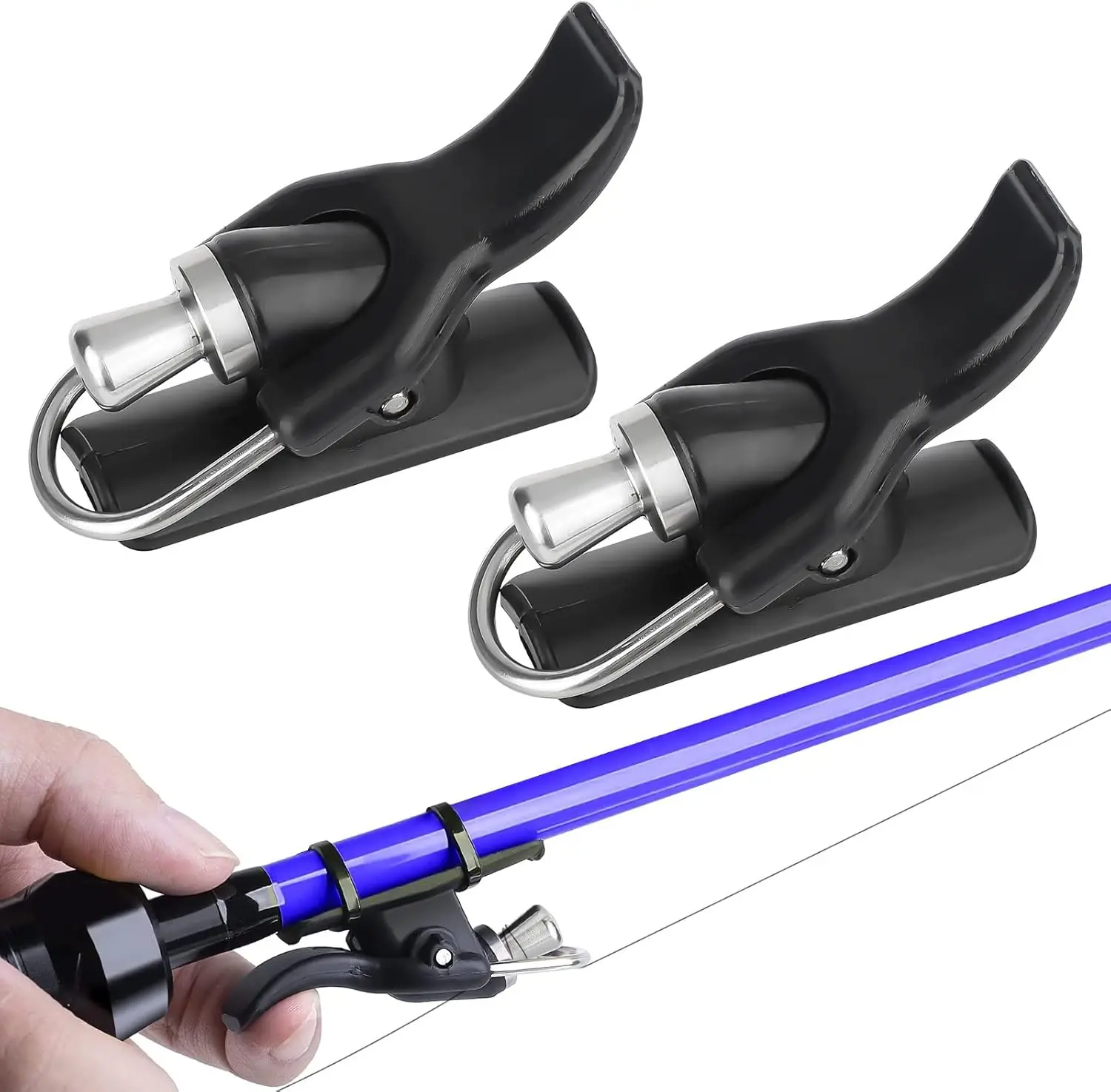 1 زوج الصيد البحري الصب الزناد مدفع الصيد الزناد المعونة بكرة ثابتة بيونيك الإبهام الصب المعونة لصيد الأسماك إصبع حامي