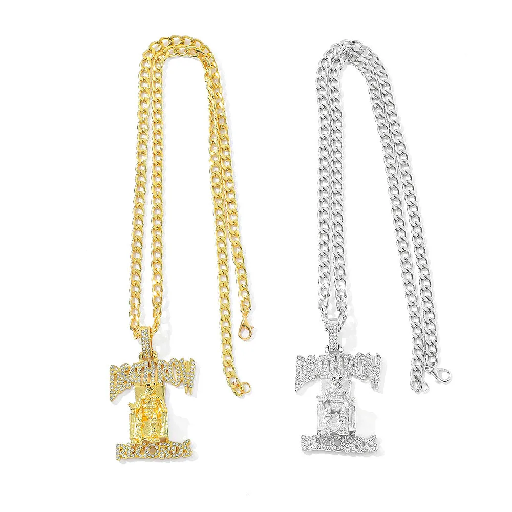 1pcs DEATHROW RECORDS Prisoner Necklace Pendant Couple Necklace Accessory