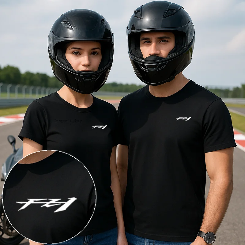 

FZ1 Logo Motorcycles T Shirts Fashion Men Summer Short Sleeve Cotton Bultaco Man Tshirt For YAMAHA FZ1 FZ 1 FZ-1 2006-2015 2014