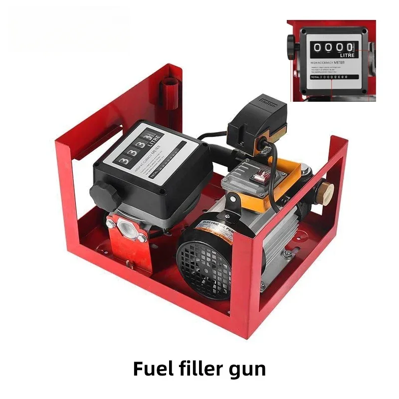 Diesel Electric Pump 12V/24V/220V Diesel Dispenser Pump Self-priming Pump High Power Refueling Gun Metering Refueling Machine