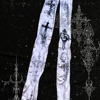 Sissy Punk Stockings for Women Tights Y2k Fetish Sexy Shoopy Bodystocking Harajuku Theights Gothic Lolita Tights With Pattern