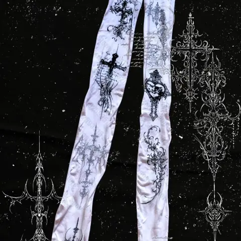 Sissy Punk Stockings for Women Tights Y2k Fetish sexxy Shoopy Bodystocking Harajuku Theights Gothic Lolita Tights With Pattern