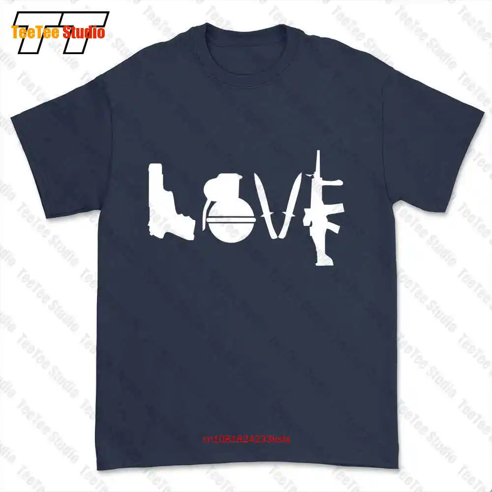 Love Weapons War Guns Knife Peace T-shirt Tee JOT6