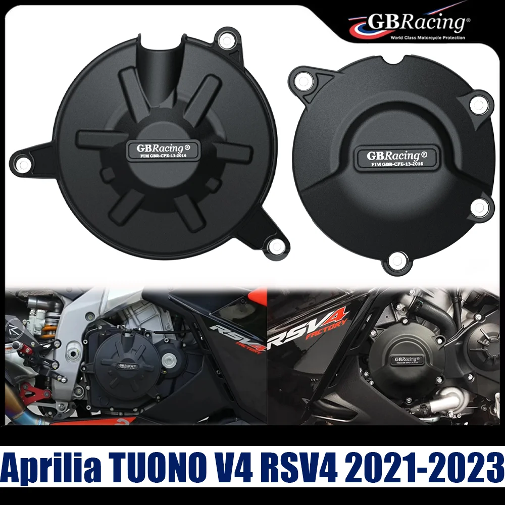 

GBRacing Motocross Engine Cover Clutch Cover Protection Accessories For Aprilia TUONO V4 RSV4 2021 2022 2023