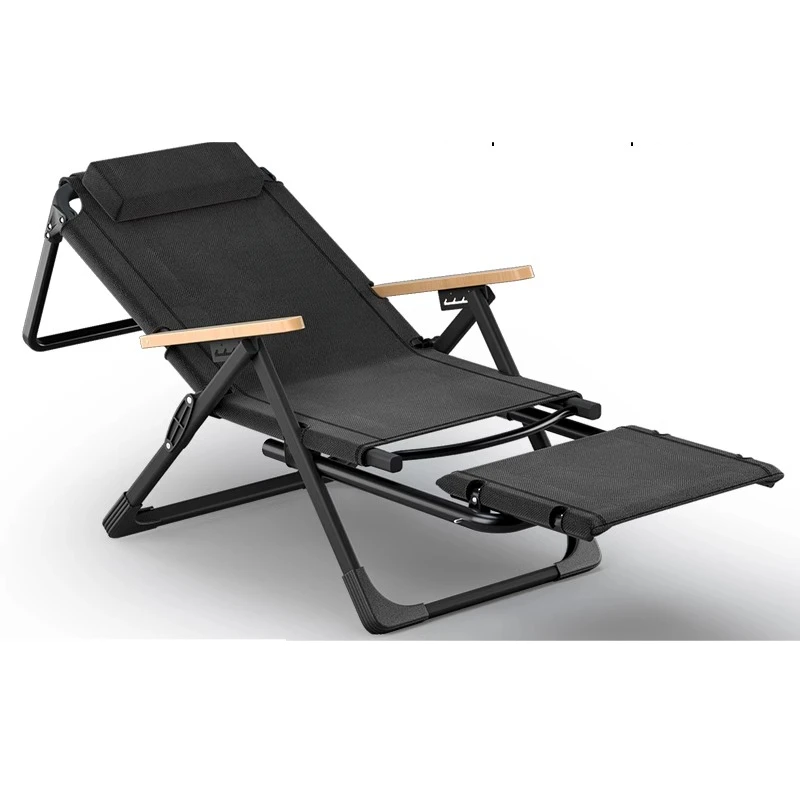 Outdoor folding chair heightened recliner 2024 new fishing  high back  lazy  reclining all-terrain table fishing stool