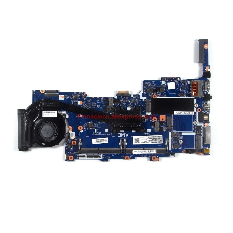 Imagem -04 - Placa-mãe com Dissipador de Calor para hp Elitebook 745 g4 755 g4 6050a2834601 915914601 917765-601