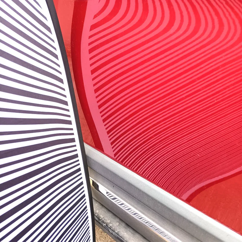 Car Dent Repair, Pear-shaped Foldable Reflector, Body Bump Repair Inspection Board, Hand-held Leveling Tool