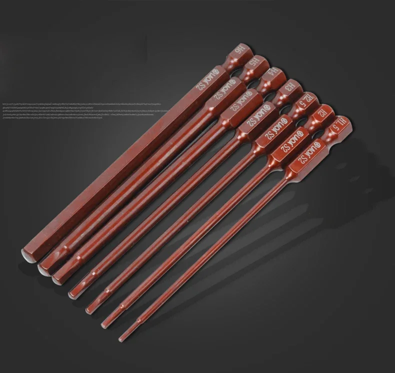LAOA S2 Sechskant-Schraubendreher-Bits, elektrische Schraubendreher-Bits, verlängerter Sechskant-Schraubendreherkopf H1,5 H2,0 H2,5 H3,0 H4,0 H5,0 H6,0 – Detail 7