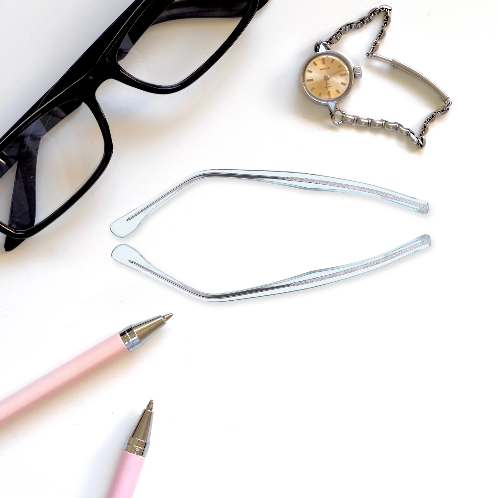 

Metal Eyeglasses Replacement Temple Arms Clear Parts Repair Kit for Glasses Sunglasses Reading Myopia Comfortable Fit