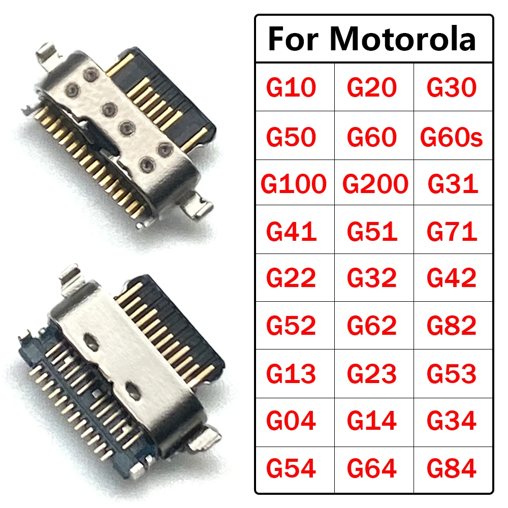 

USB-порт для зарядки, разъем для зарядки, док-станция для Moto G04 G14 G22 G32 G62 G31 G51 G52 G13 G23 G53 G54 G10 G20 G30 G50 G60 G60s