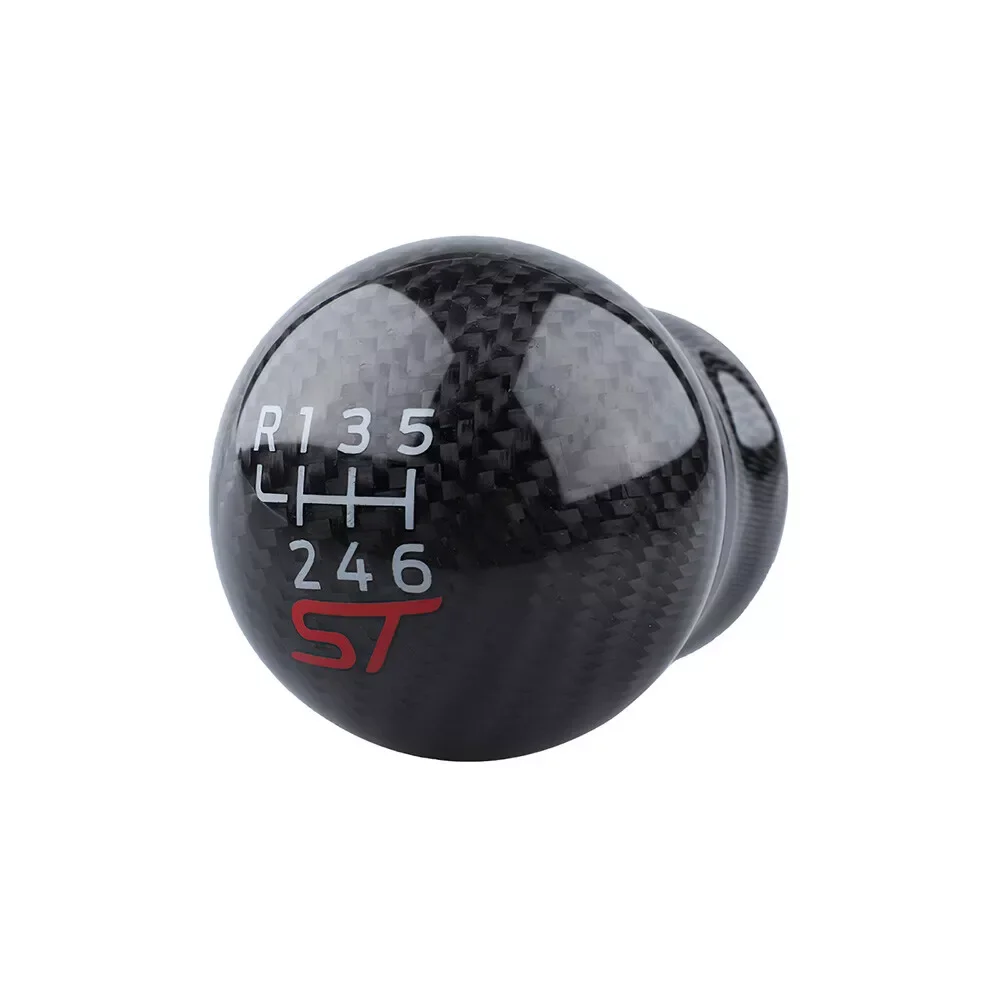 6 Speed Auto Accessories Car Manual Transmission Racing Carbon Fiber Gear Shift Knob For Focus Fiesta MK7 MK8 ST Shift Knob view 5