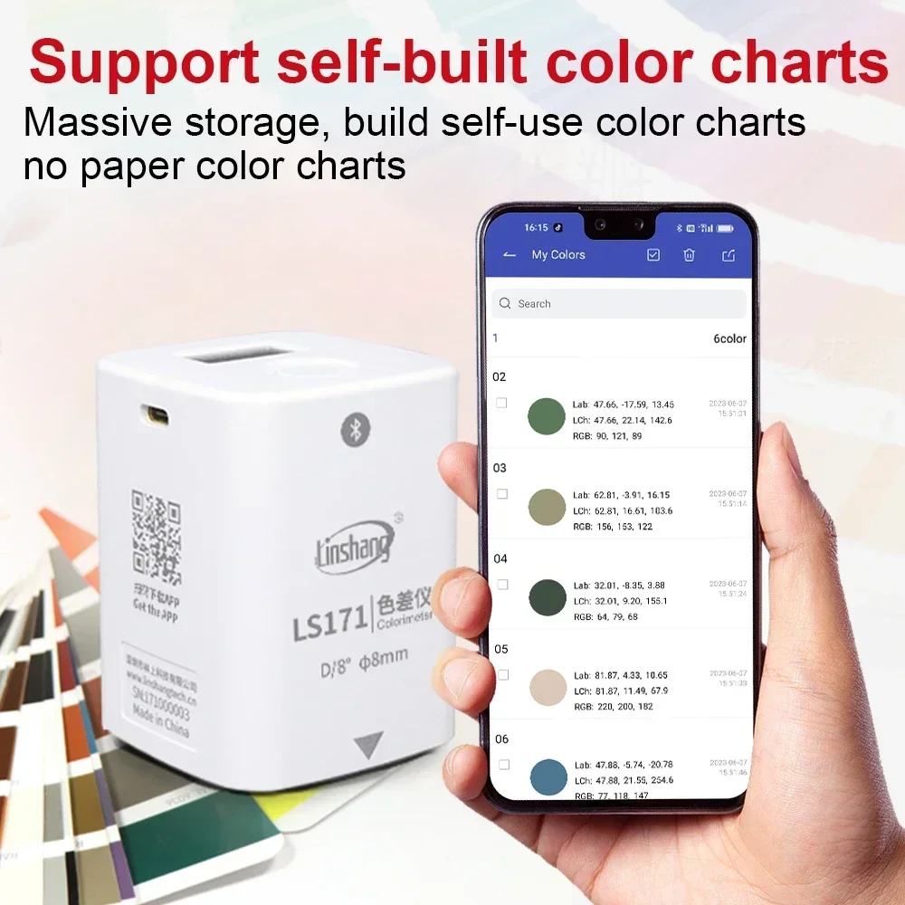 2026NEW In Stock LS171 D/8 CIE Lab Colorimeter Digital Color Meter Wireless Portable Colorimeter for Plastics