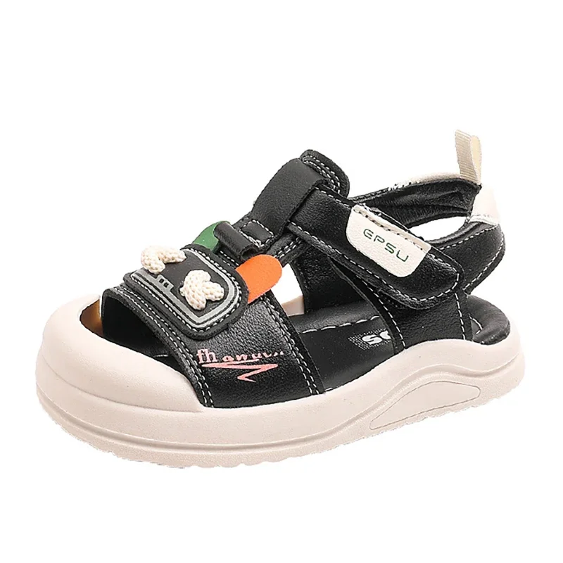 Boys Sandals Small Children Baby Anti-collision Beach Shoes Summer New Girls Light Soft Sole Children Closed-toe Shoes