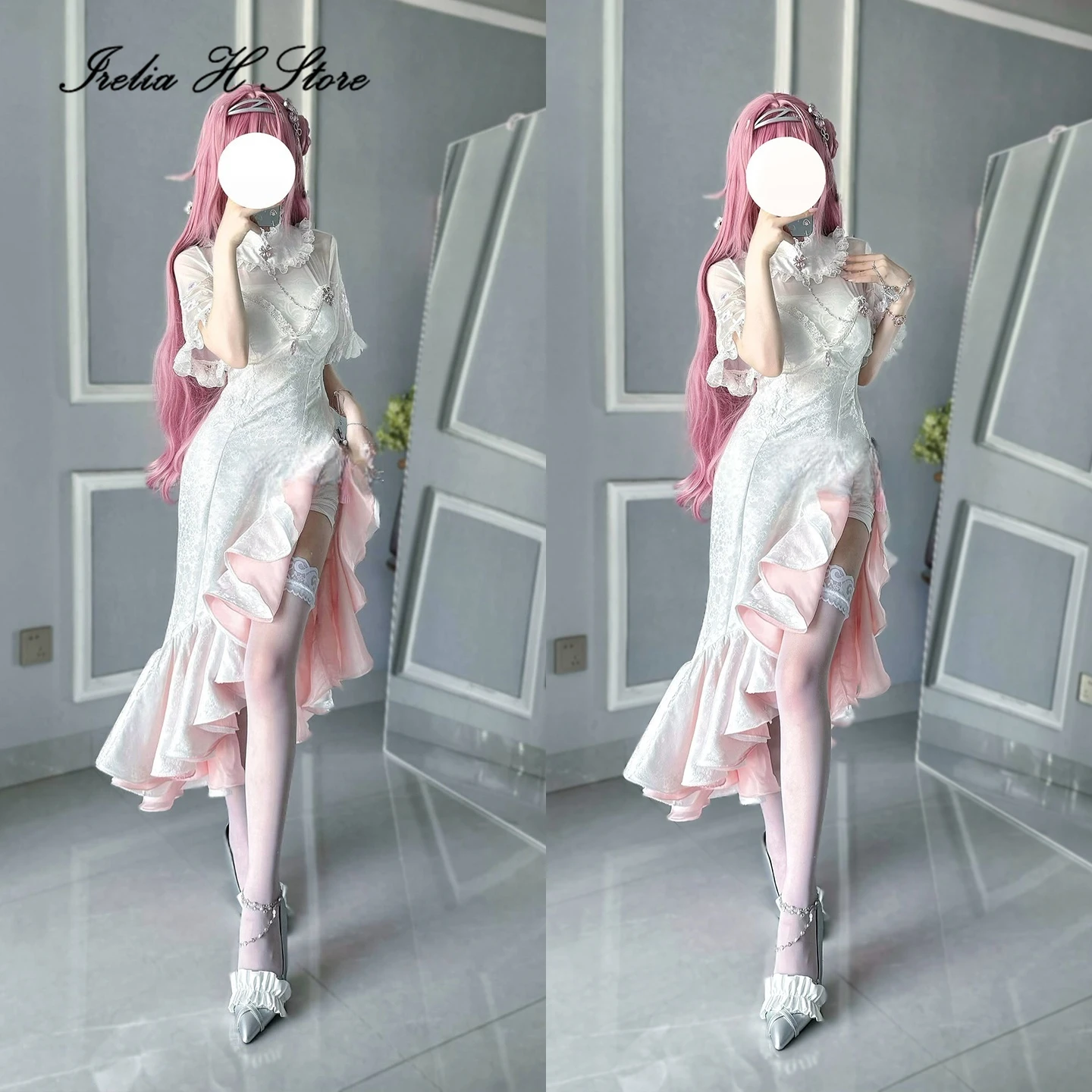 

Irelia H Store Goddess of Victory Dorothy платье косплей костюм женский doro Cheongsam костюмы на Хэллоуин