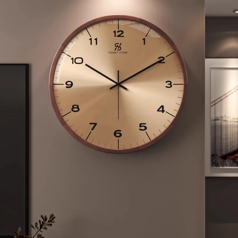 

Simple Round Wall Clock Luxury Living Room Game Restaurant Wall Clock Game Office Duvar Saati Home Decoration Accessories