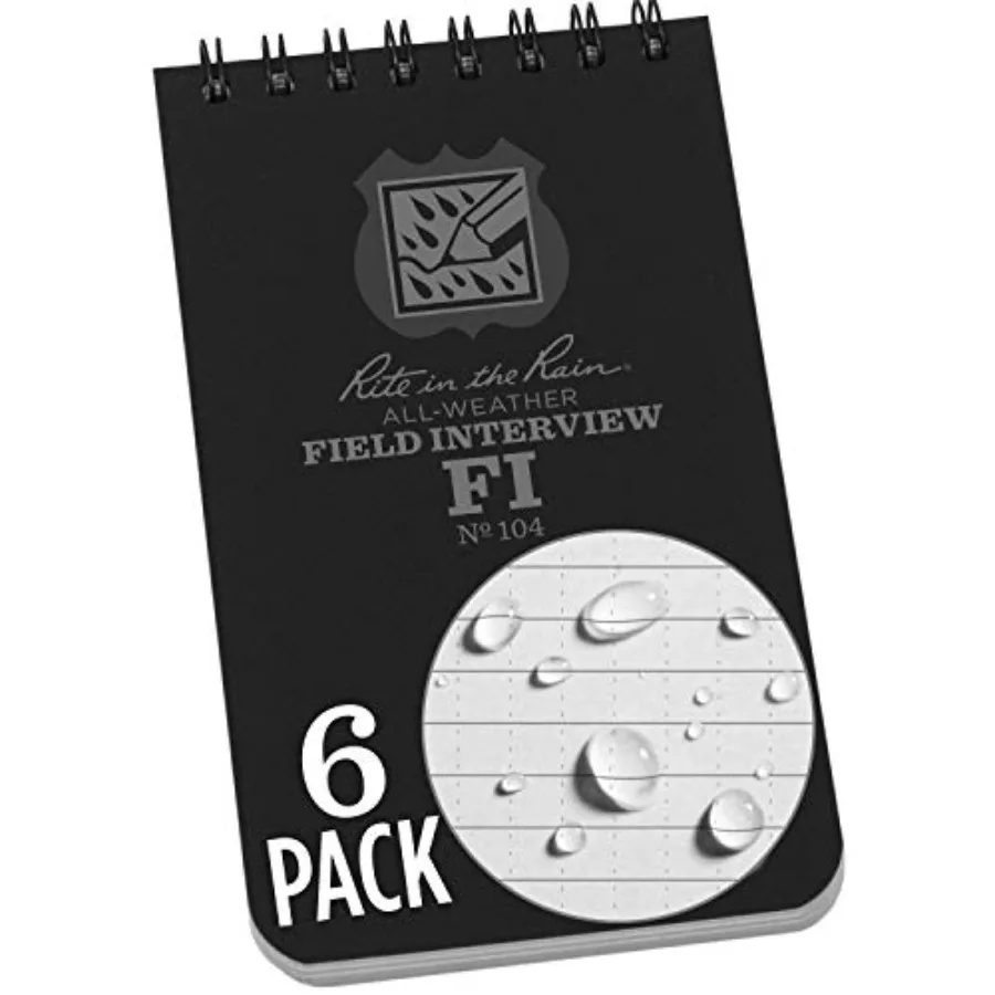 Weatherproof Field Interview Notebook 3