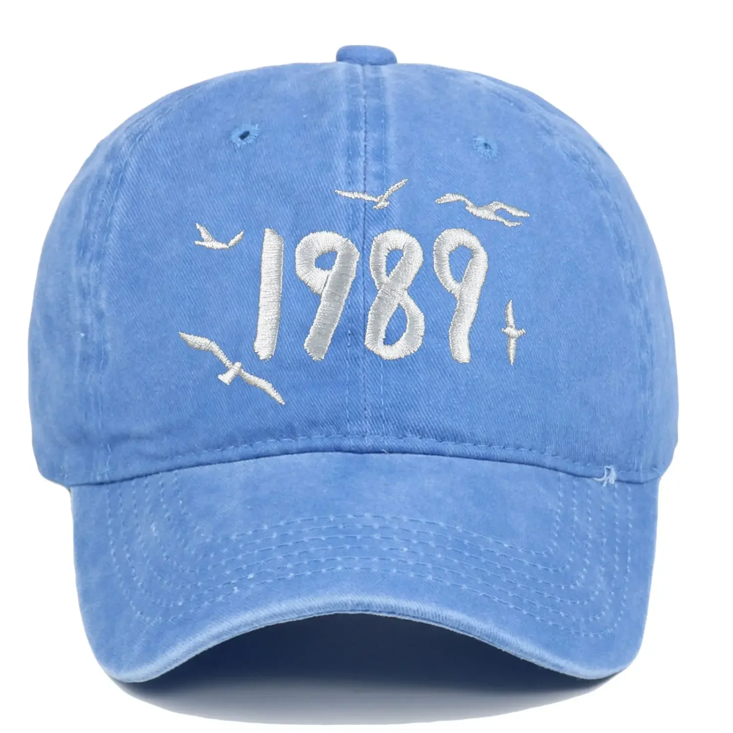 America Vintage 1989 Hafty Unisex Fans Peaked Cap Casual All Match Slim Face Women Visored Cap Spice Girls Baseball Cap