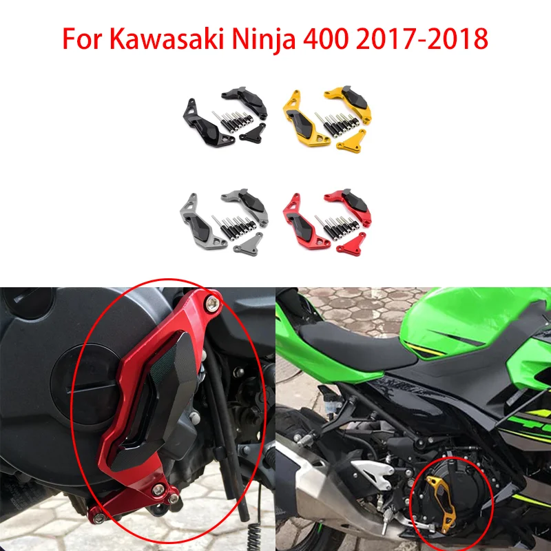

Motorbike Engine Guard Cover Crash Pad Sliders Protector For Kawasaki Ninja 400 2017-2018 Fall protection