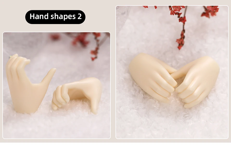 BJD Hands 1/4 Applies To The Hand Shape of The Minifee Resin Ball Jointed Doll Accessories Figures Toy