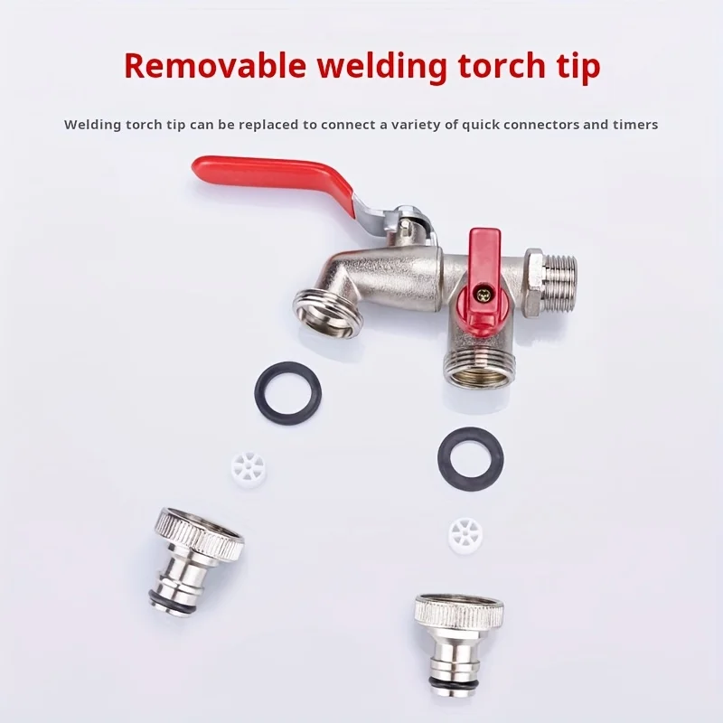 1Pc Zinc Alloy Outdoor Faucet Threaded Outlet, DN15 Garden & Washing Machine Tap, Pressure-Resistant G1/2
