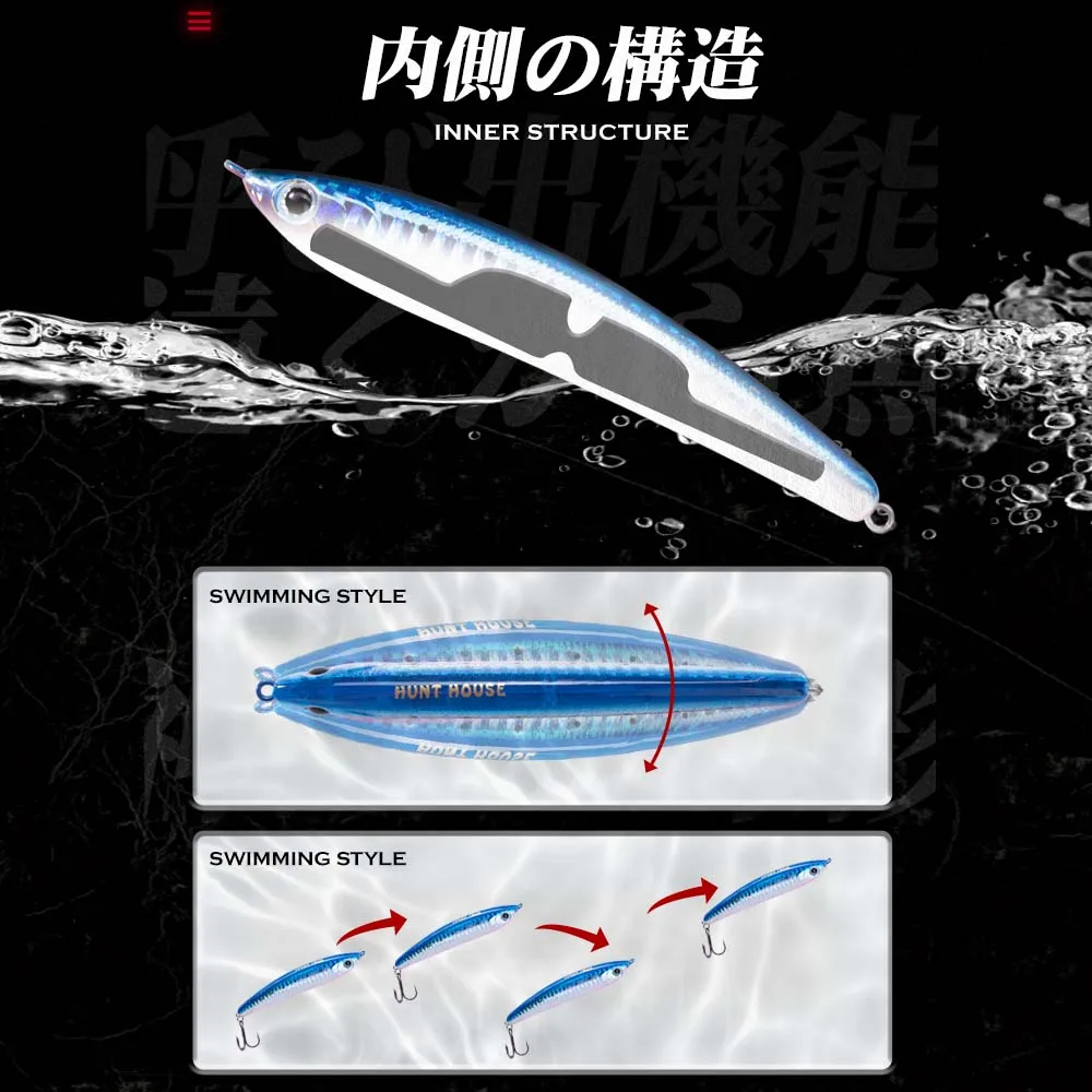 Hunthouse Super Surger – Lápiz jerk para lubina y trucha - imagen 2