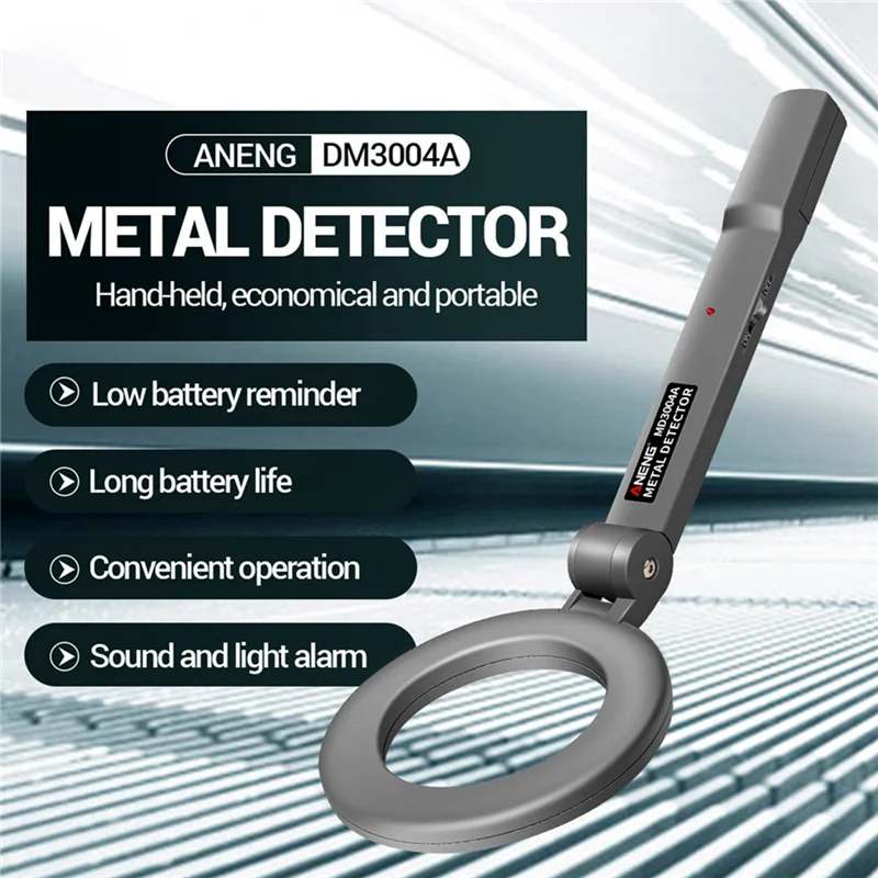 ANENG DM3004A Professional Metal Detector Handheld Alarm High Sensitivity Scanner Metal Detecting Security Checker Detect Tool