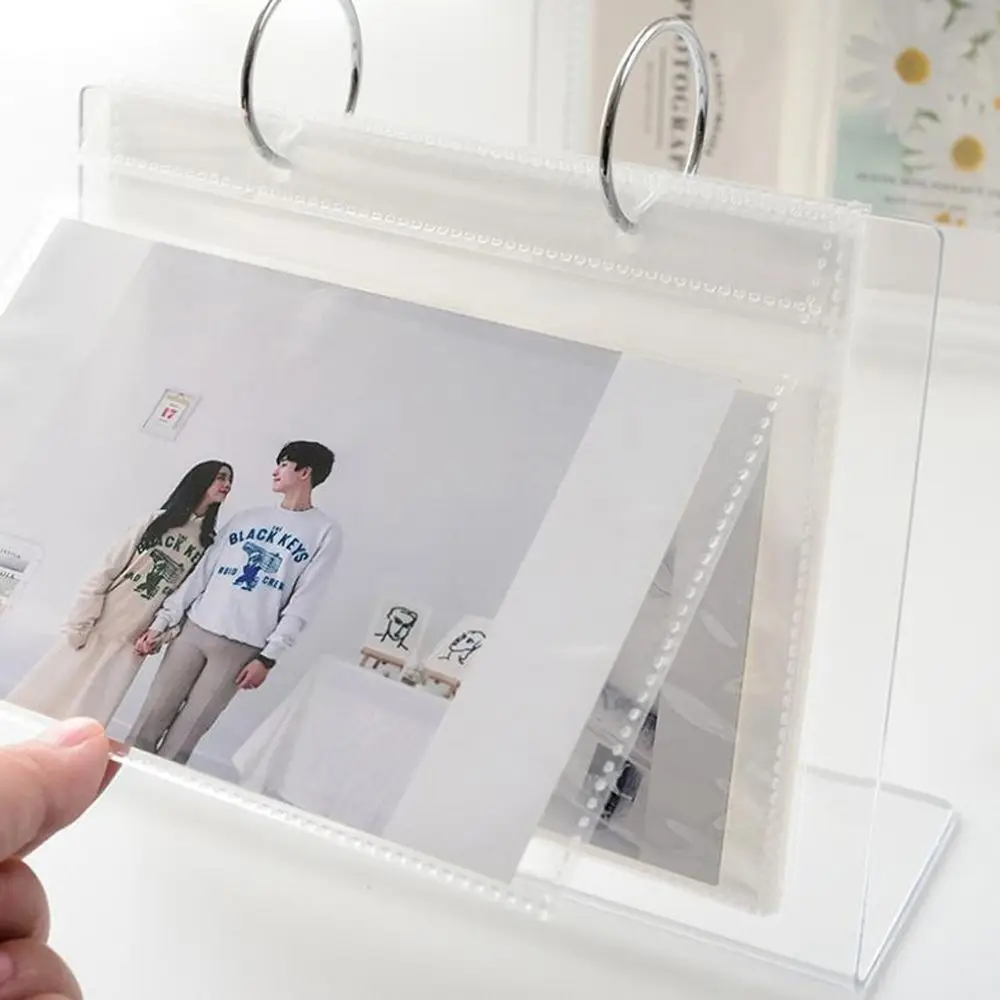 3-6 بوصة ملونة متعددة الوظائف المنظم جمع الاكريليك إطار الصورة بطاقة كتيب ألبوم الصور حالة الصورة #5