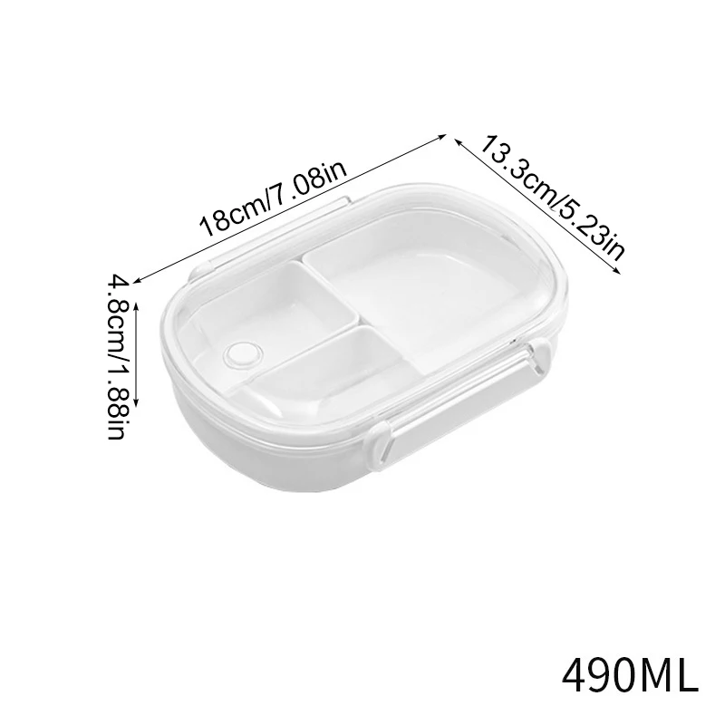 Portable 2/3 Compartments Bento Boxes Microwave Food Storage Container Lunchbox Storage Container Children School Bento Box