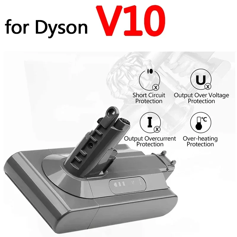 Battery for vacuum cleaner Dyson V10 / SV12 / Animal V10 / Absolute 969352-02 206340 25.2 V Li-Ion 6800 mAh