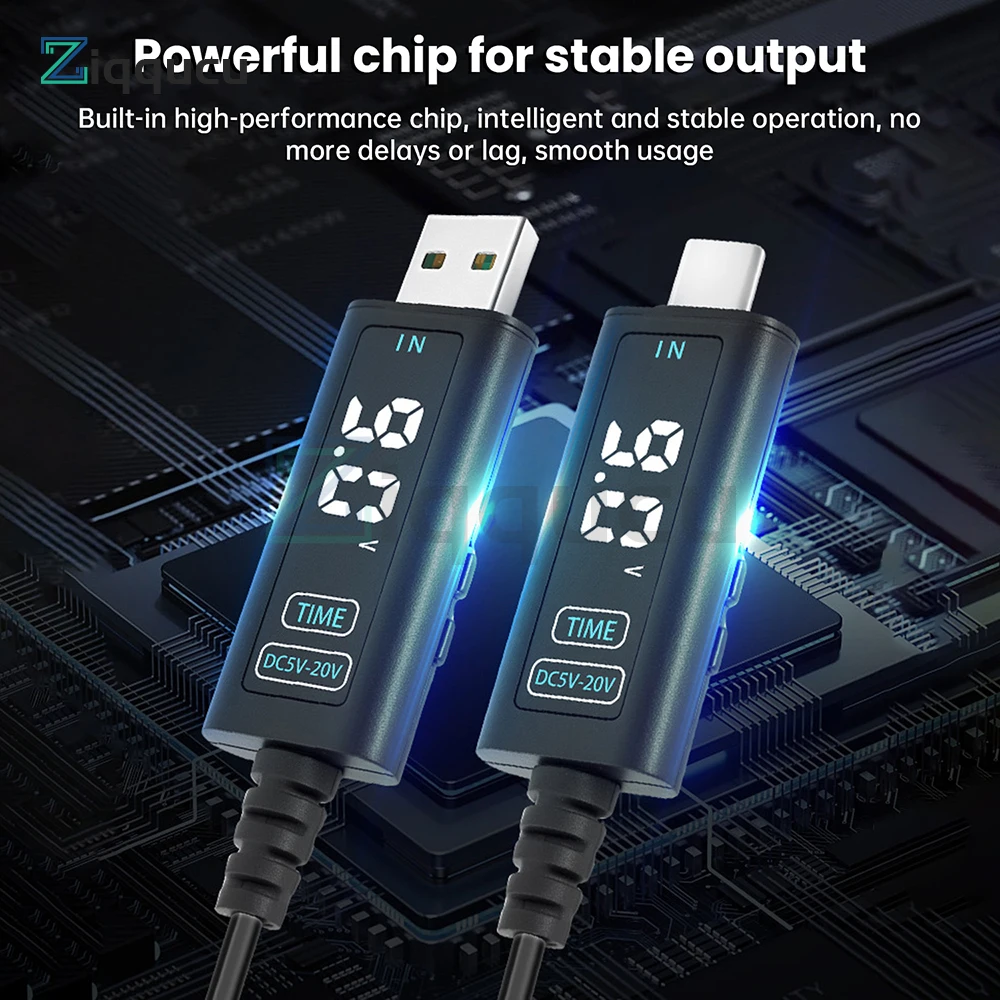 

5V 12V 20V Adjustable USB Boost Converter DC5-10V to 5V 12V 20V USB Step-up Converter Cable For Power Supply/Charger/Router