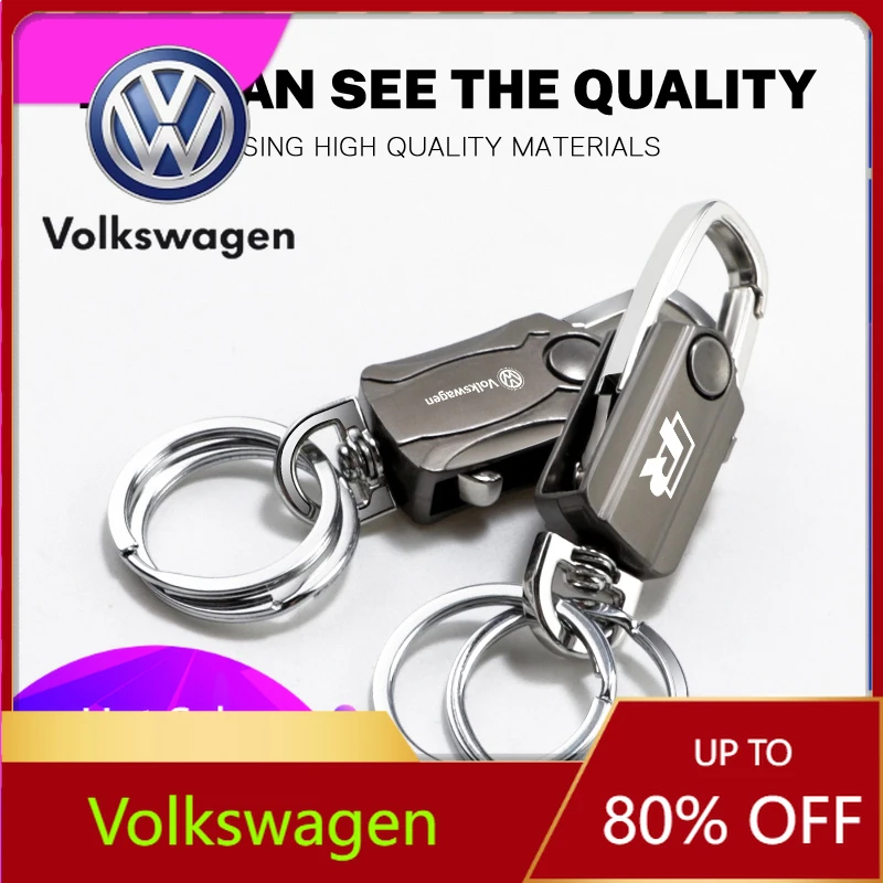 

Car Sticker For VW Volkswagen Jetta MK5 Golf 1Pcs Metal Car Keychain Can Custom Logo Key Rings Accessories For Volkswagen R Sagi