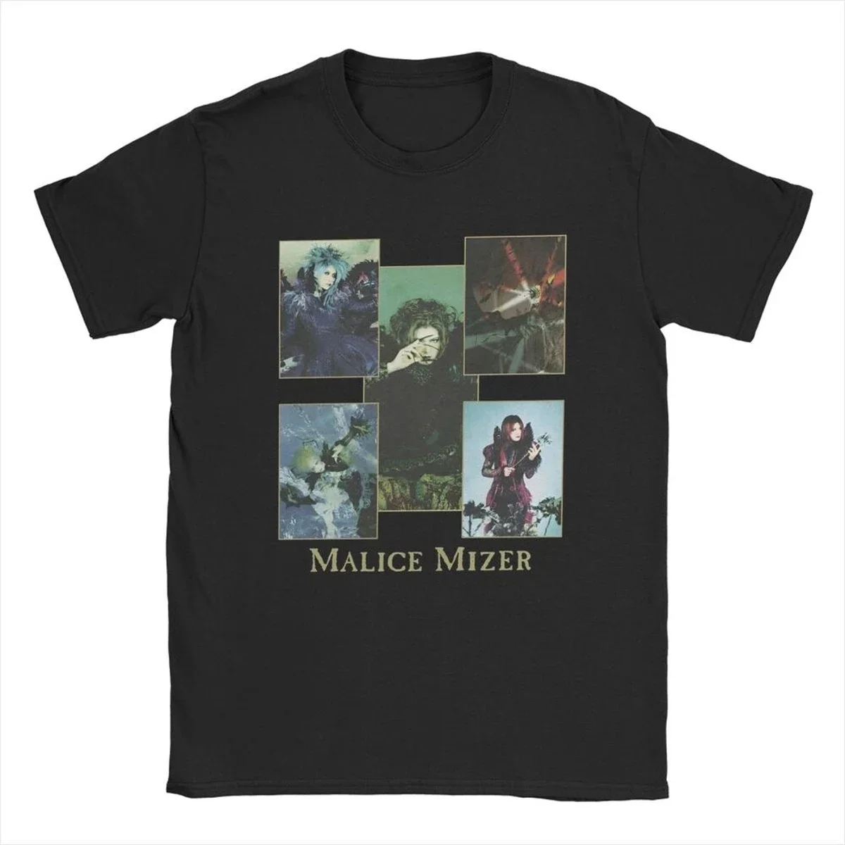 Malice Mizer Band Singer T Shirts Vintage T-Shirts Round Neck Rock