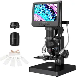 Andonstar 5 Lens AD266S UHD 2160P HDMI Digital Microscope 5000X 24MP Microscope Lab Biological Microscope for PCB Solder Check