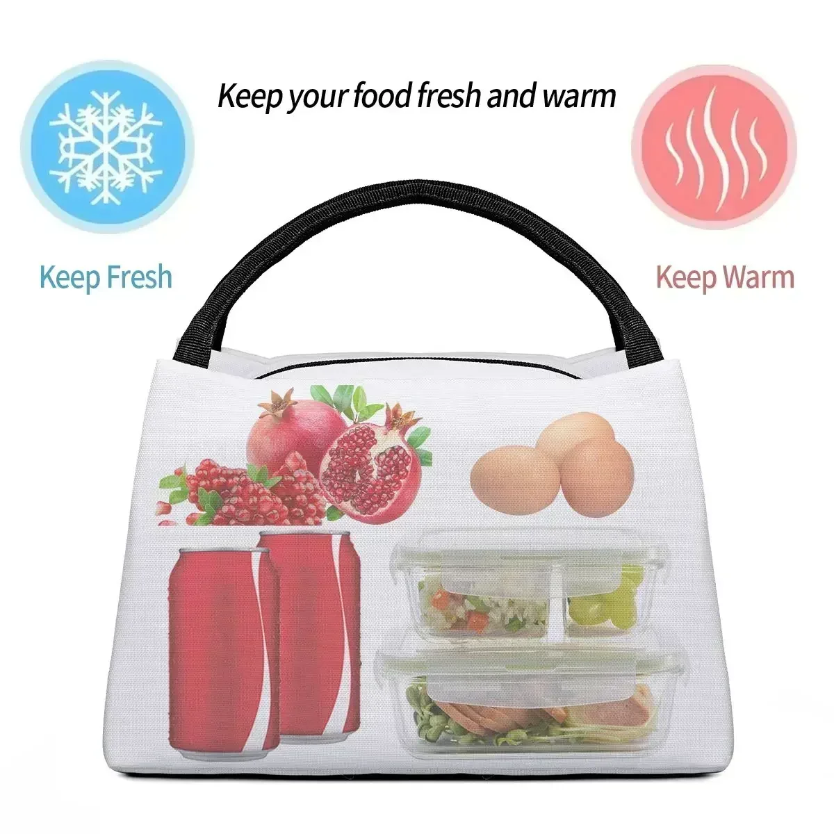 Lunch Bag Female Tesla Insulated Cooler Portable Picnic Oxford Lunch Box Food Bag