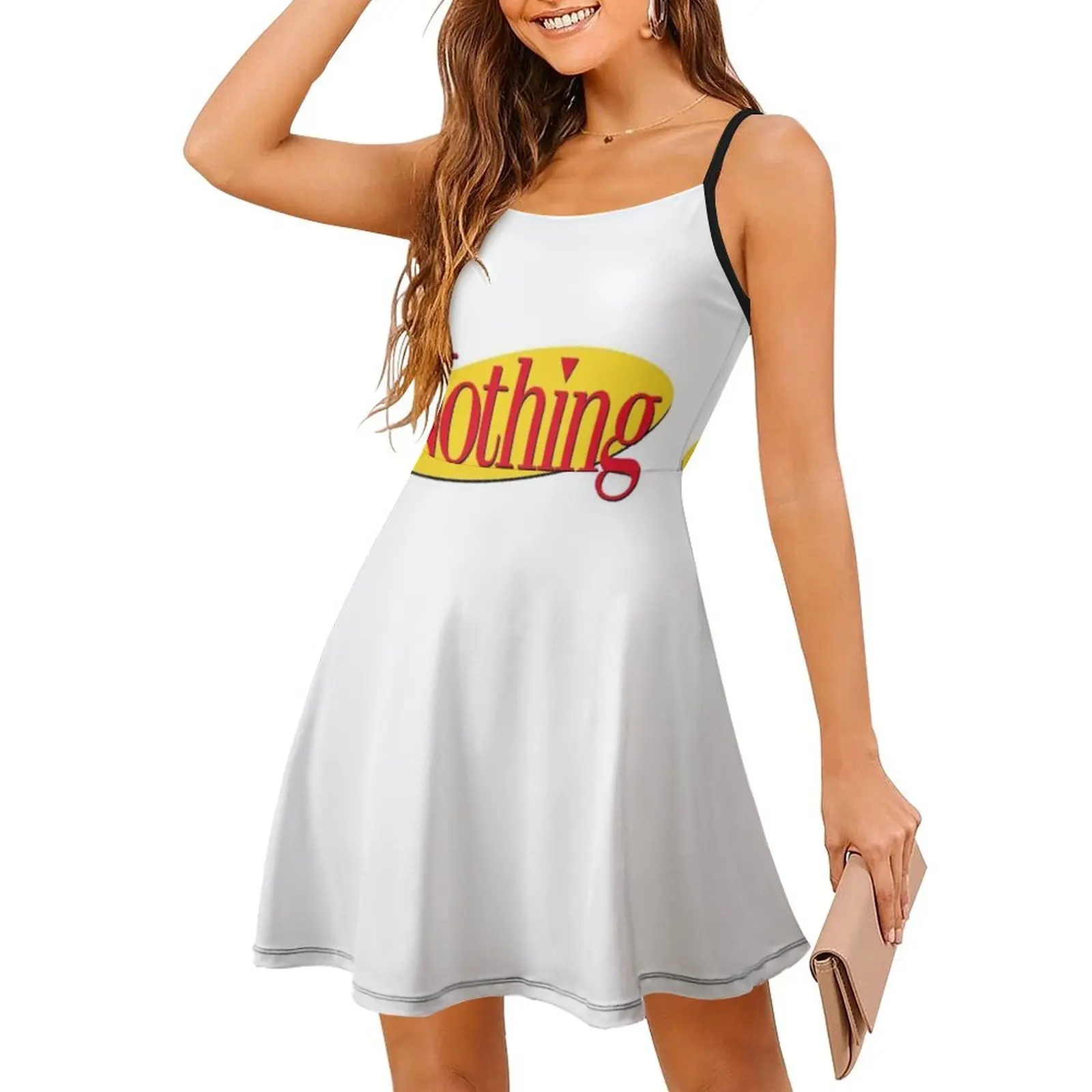 لا شيء فستان عطلة مثير للنساء فستان قصير لحفلات الشاطئ وأعياد الميلاد لا شيء يفشل المماسح كرامر نيومان فستان سهرة للنساء
