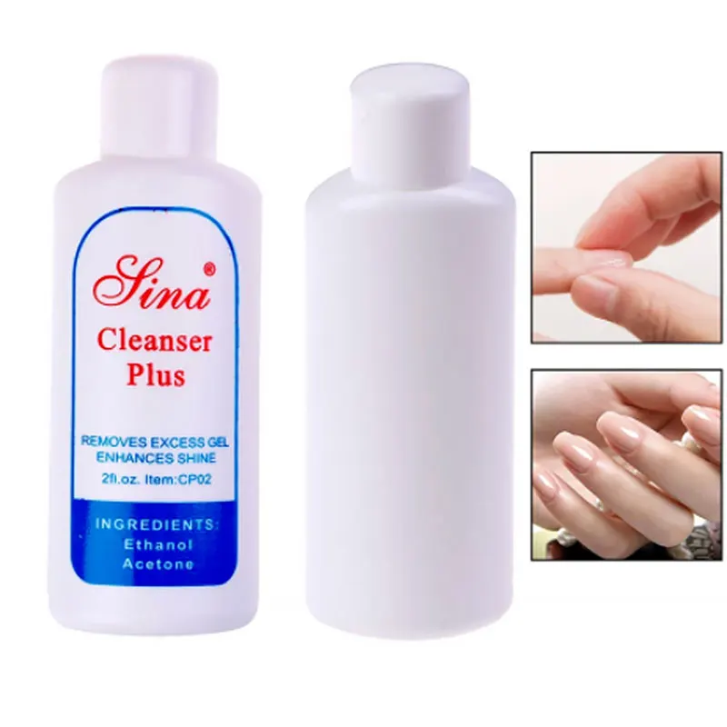 Liquid Surface Sticky Layer Residue UV Gel Polish Excess Remover Nail Art Acrylic Clean Degreaser for Nail 60ML Nail Cleanser