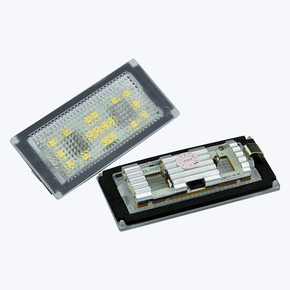 ZC-2x For BMW 7 Series E65 E66 2006-2008 Facelift White License Plate Lights LED Number Plate Light Error Free License Plate Lam view 3