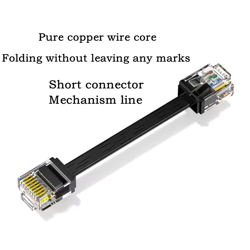 Cat6 Flat Ethernet Short UTP Cable Rj45 Boot Patch Cord Network for PC PS5/4 Xbox Network LAN Cord 32 AWG 15cm-1m