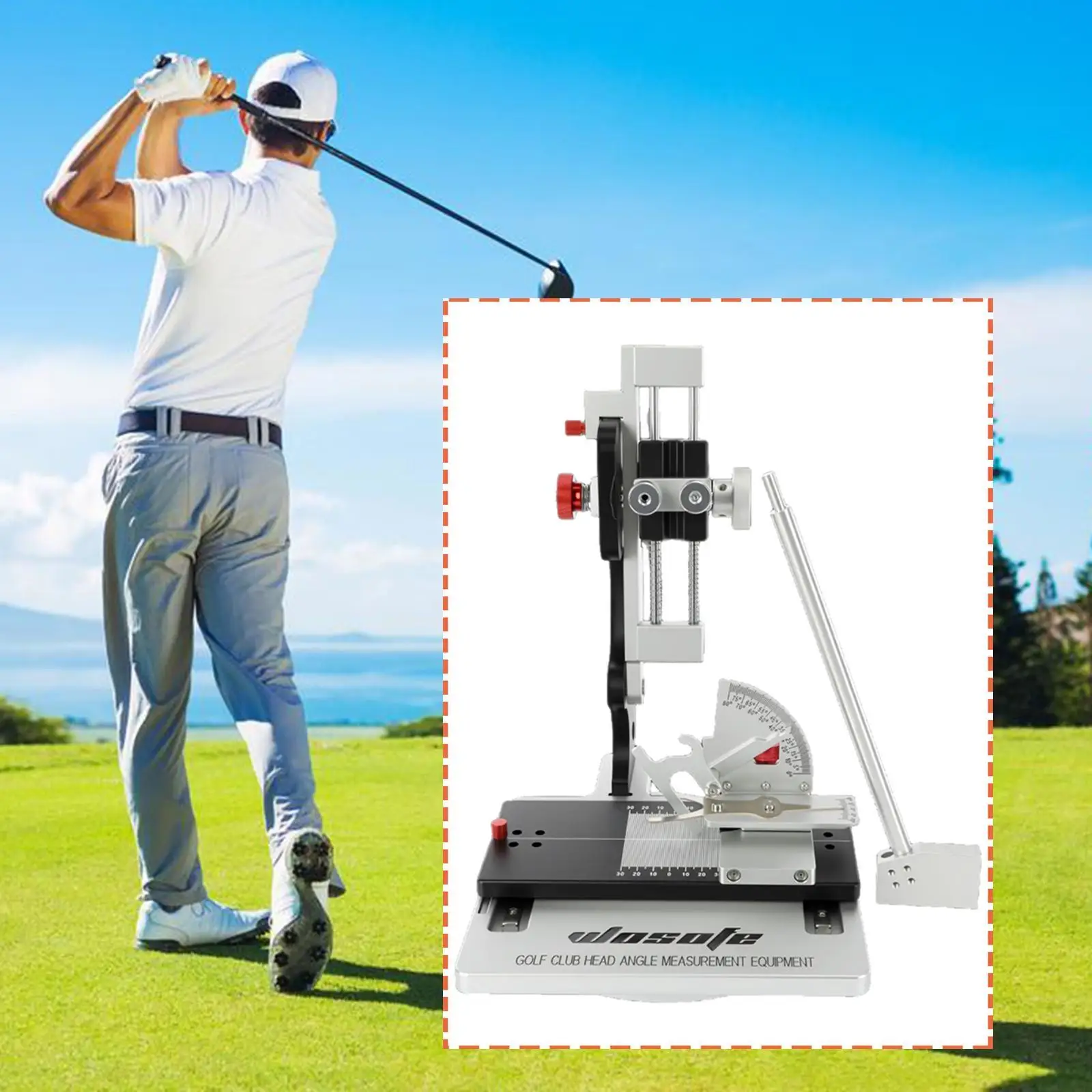 

Инструмент для измерения угла наклона головки клюшки для гольфа из стали, многофункциональное приспособление для ремонтных мастерских