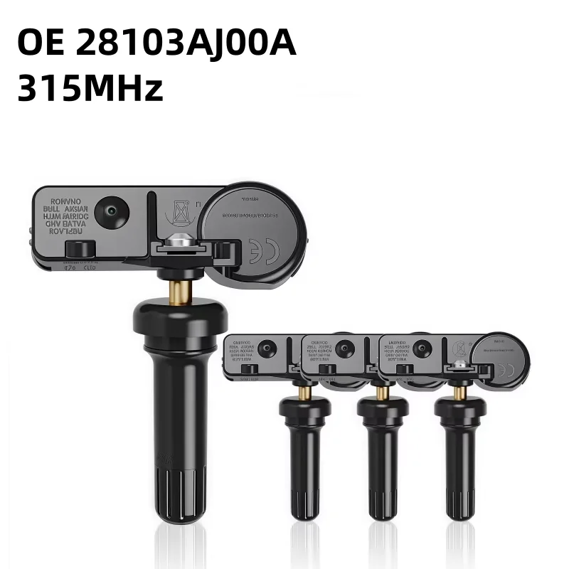 4Pcs Tire Pressure Monitoring System (TPMS) Sensor 28103AJ00A 315MHz For Subaru