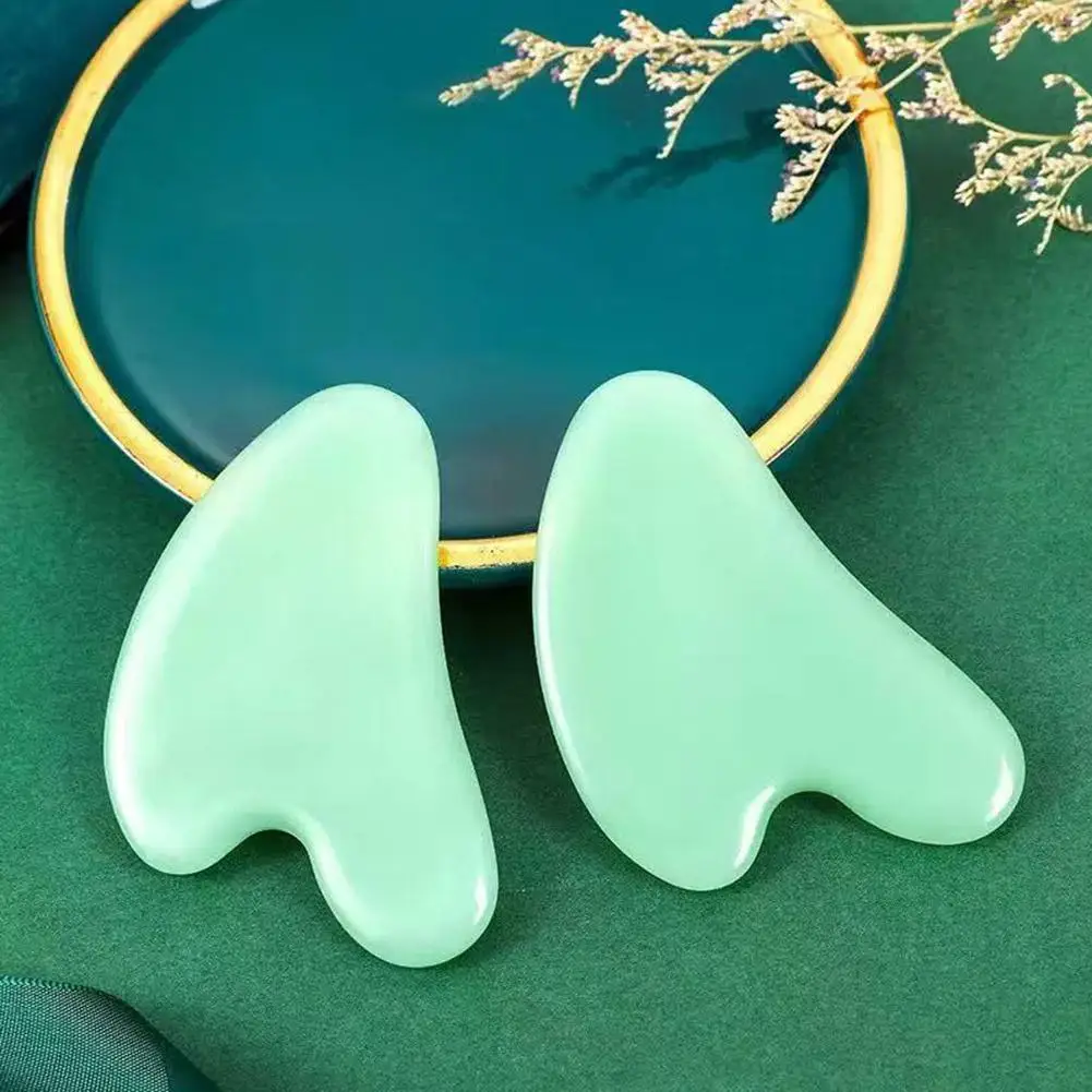 Natural Jade Gua Sha Scraper Board Massage Rose Quartz Jade Stone For Face Neck Skin Lifting Wrinkle Remover Beauty Care H7L5